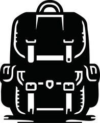 Fototapeta premium School bag icon design template vector isolated