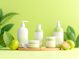 Home household disinfection anti epidemic protection safety disinfection empty bottle background, world health day concept illustration