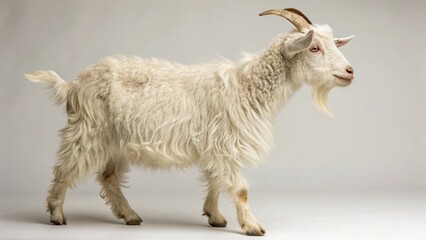 Fototapeta premium Angora Goat on studio background 