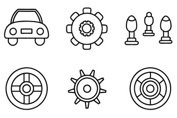 drive line art visual representation smooth curved lines style