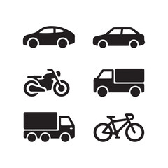 Fototapeta premium transportation icons set