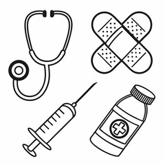 set of medical icons