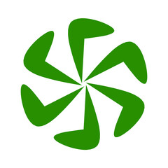 propeller/fan blades logo vector illustration