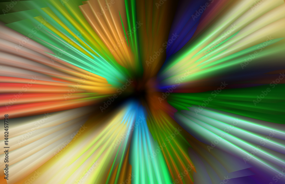 Canvas Prints abstract zoom defocused lights on dark background