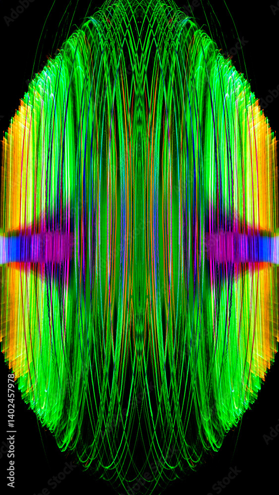 Canvas Prints abstract light trails in the dark, motion blur effect