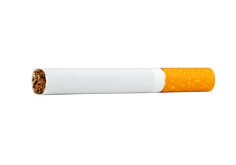 Cigarette on white background