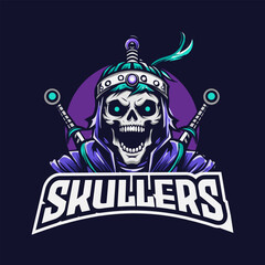 Vector Illustration Skull ninja