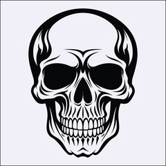 Silhouette of Skull, Horror Icon