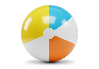 Obraz premium Beach ball isolated on white