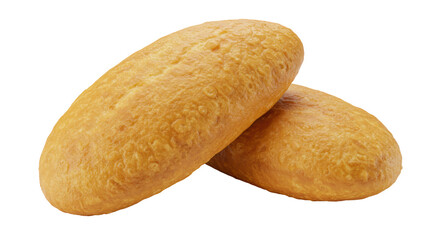 Isolated Two Bread Rolls