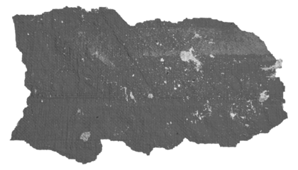 Torn Tarpaulin with Distressed Grid Texture, Grungy and Fragile Plastic Sheet. Element For Creative Project.	