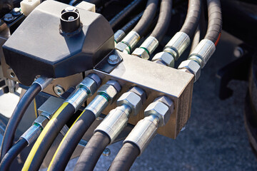 Hoses of hydraulic machine