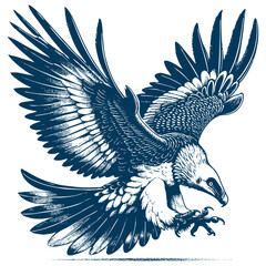 bearded vulture vector