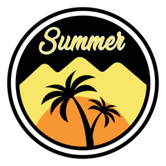  Summer vibes vector illustration.

