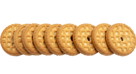 Isolated Pile of Cookies