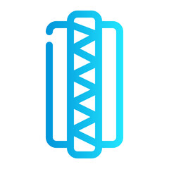 icon hot dog with style gradient