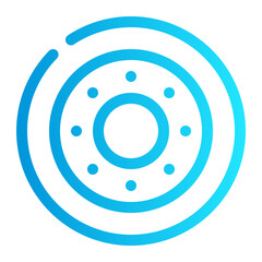 icon doughnut with style gradient