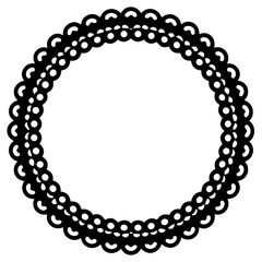 abstract round frame