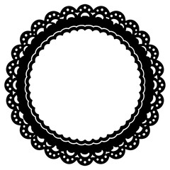 round lace border