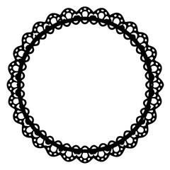 round frame made of diamonds