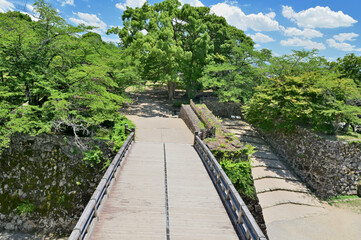 彦根城天秤櫓から鐘の丸を眺める　滋賀県彦根市