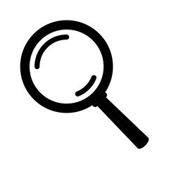 Loupe or search icon. Magnifying glass icon, magnifer icon.