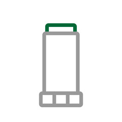 Glue Stick Vector Line Dark Green Grey Icon Design