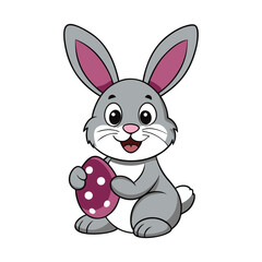 Charming and Playful Easter-Themed Illustration