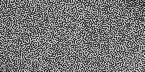 Gradient noise line abstract spread geometric background. Monochrome Turing reaction background. Abstract diffusion pattern with chaotic shapes. Vector illustration	