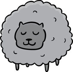 Illustration of sheep  © olllikeballoon