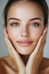A skin care massage , Generative AI	