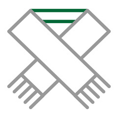 Scaf Vector Line Dark Green Grey Icon Design