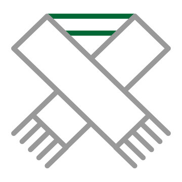 Scaf Vector Line Dark Green Grey Icon Design