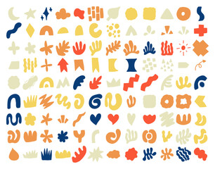 Random abstract shape doodle hand drawn