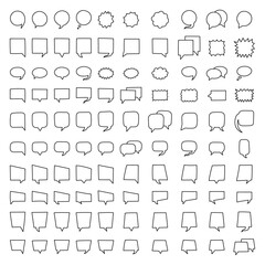 Line Bubble Chat Text Box Message