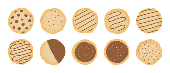Hand Drawn Cookies Biscuits