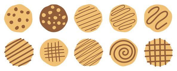 Hand Drawn Cookies Biscuits
