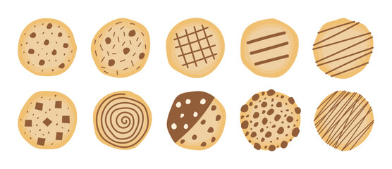 Hand Drawn Cookies Biscuits