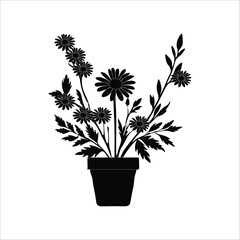 Flower silhouette 