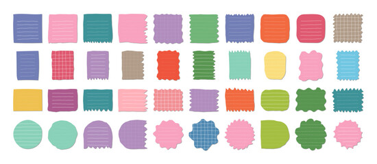 Simple Shape note with Lines and Shadow