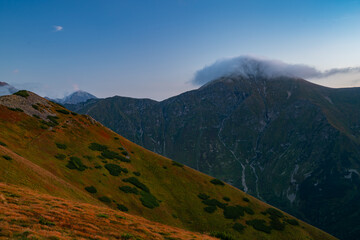 Fall Brilliance in Slopes of Tatra - A Fast-Moving Landscape View