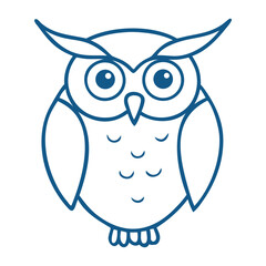 Owl Line Arti Illustration - Abstract Line Intersection - EPS Vector File