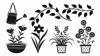 Stunning Indoor Plants Vector Pack – Botanical Clipart of Houseplants & Lush Foliage