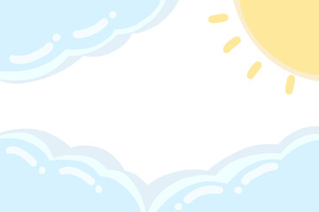 sun and clouds frame