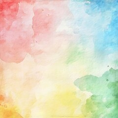 Obraz premium Abstract watercolor background with blended pastel colors creating a soft dreamy effect.