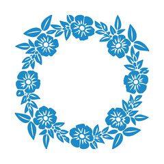 Cempas Chil Garland Circular Wreath of Marigold Bloom - Marigold Flower Wreath, Cempasúchil Garland, Dia de los Muertos