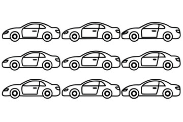 dynomover rx8 line art elegant drawing of high-performance car