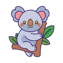 Cute Koala Illustration - EPS Vector File Placeholder Symbol