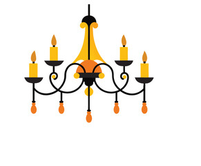 -a-chandelier-vector-art-illustriton-white-bagroun.eps