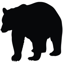 Bear Silhouette Graphic – Wilderness Animal Vector Art